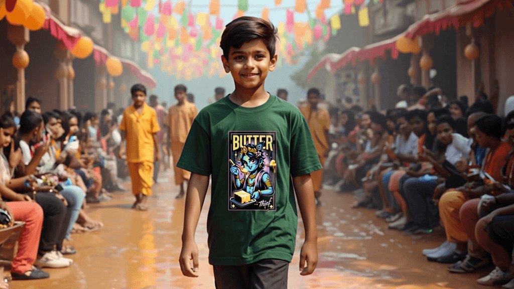 Butter Thief Krishna - BhaariGear 