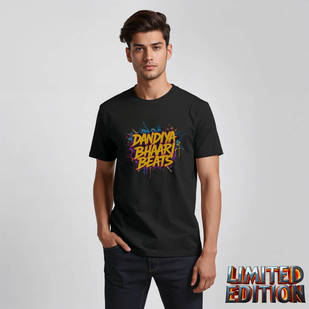 Dandiya Bhaari Beats Tee – Street Vibes Meet Festive Energy - BhaariGear 