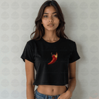 Hot Like Chilli Crop Top – Bold Style That Sets You on Fire - BhaariGear 