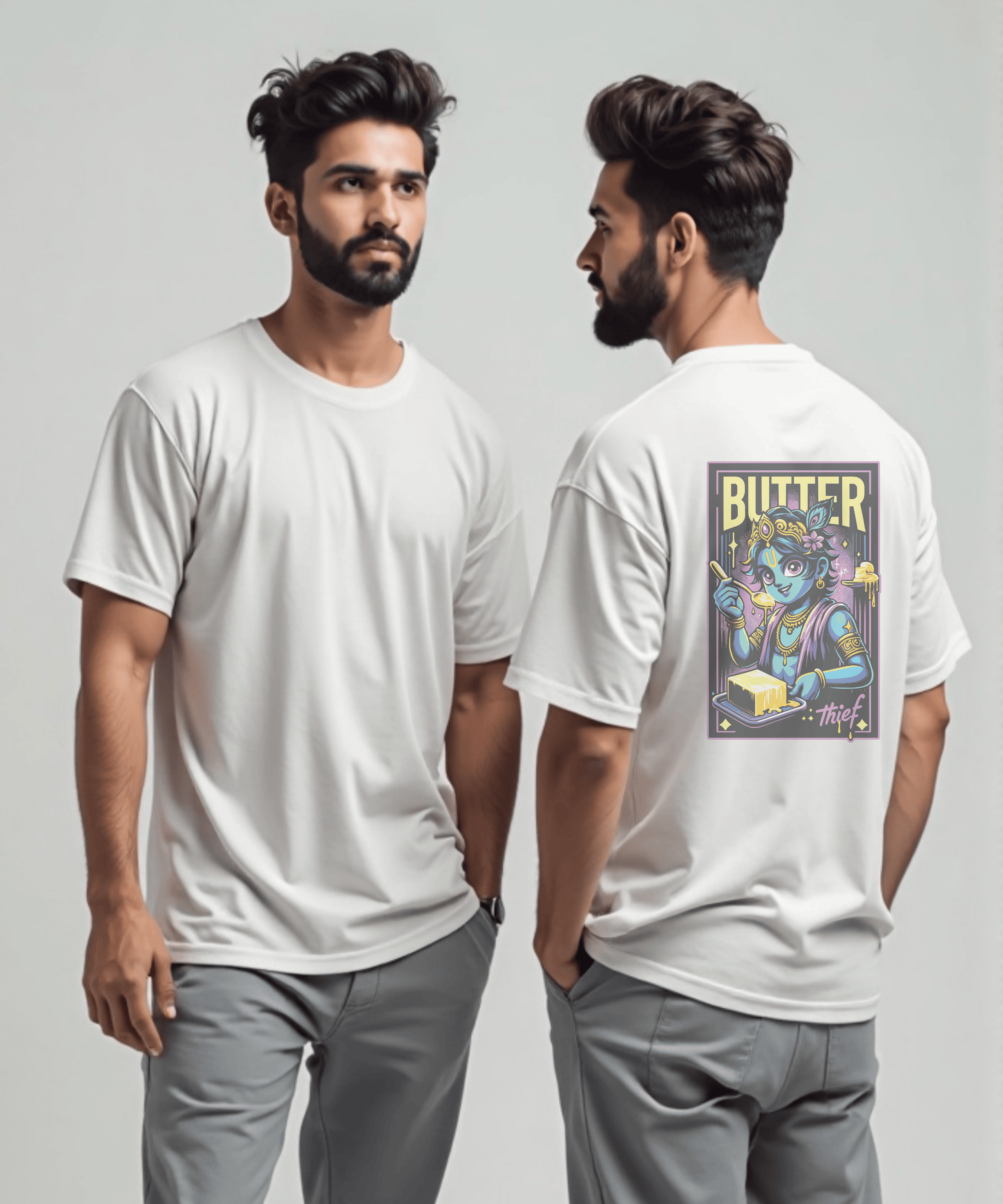 Butter Thief Krishna Art