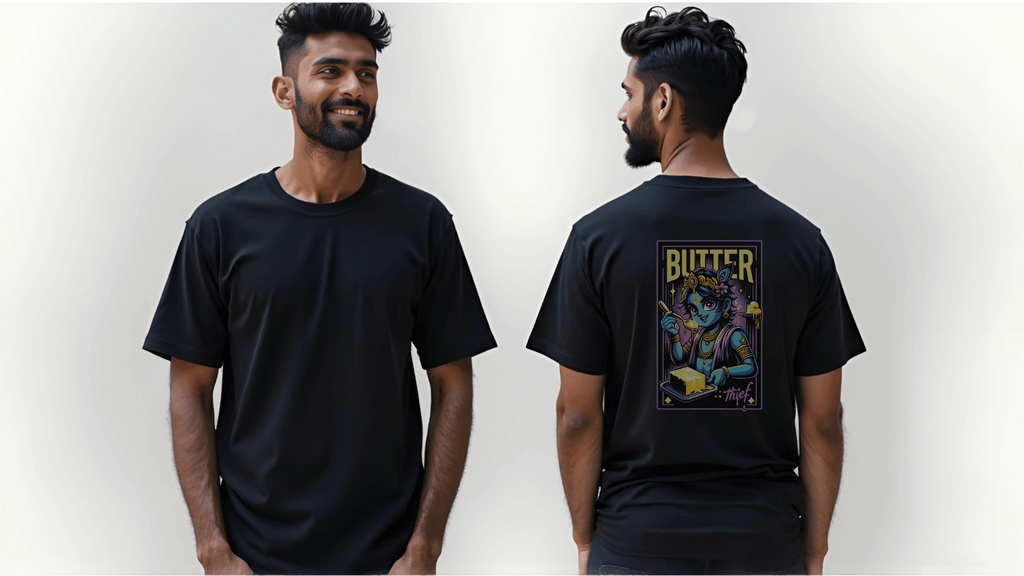 Butter Thief Krishna Art - BhaariGear 