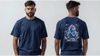 Celestial Melody – Lord Krishna Oversized T-Shirt - BhaariGear 