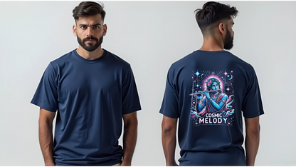 Celestial Melody – Lord Krishna Oversized T-Shirt