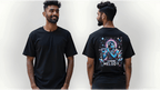 Celestial Melody – Lord Krishna Oversized T-Shirt - BhaariGear 