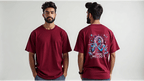 Celestial Melody – Lord Krishna Oversized T-Shirt - BhaariGear 