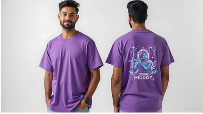 Celestial Melody – Lord Krishna Oversized T-Shirt