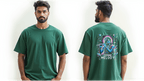 Celestial Melody – Lord Krishna Oversized T-Shirt - BhaariGear 