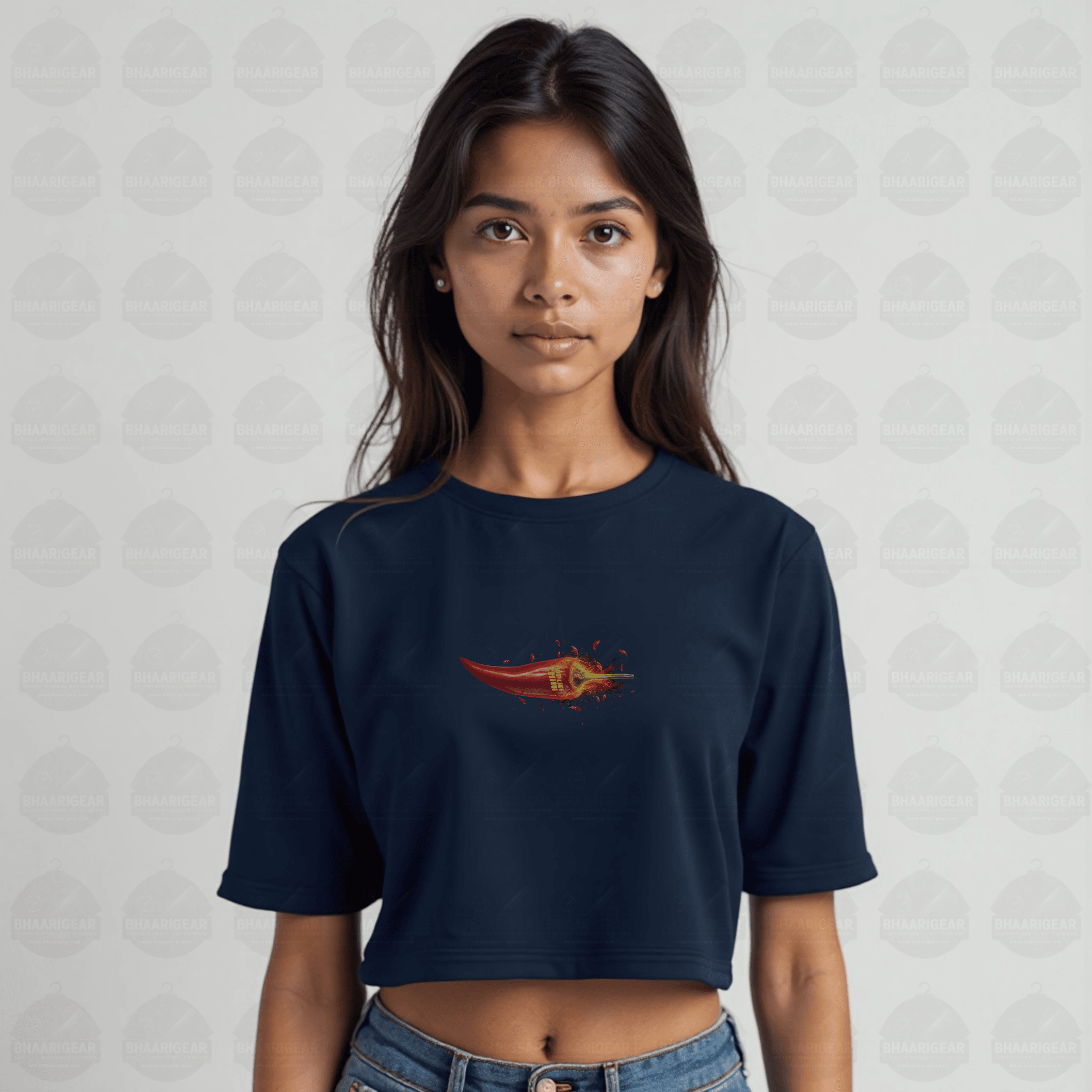 Hot Like Chilli Crop Top – Fiery Bold Streetwear - BhaariGear 