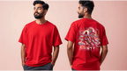 Dance of Divinity | Krishna Meets Street Dance Neon Graphic Tee - BhaariGear 