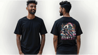 Dance of Divinity | Krishna Meets Street Dance Neon Graphic Tee - BhaariGear 