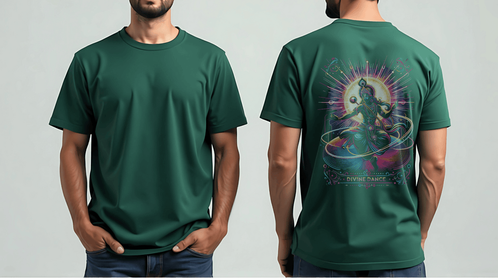 Divine Dance – Where Spirituality Meets Neon Vibes - BhaariGear 