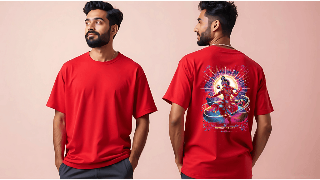 Divine Dance – Where Spirituality Meets Neon Vibes - BhaariGear 
