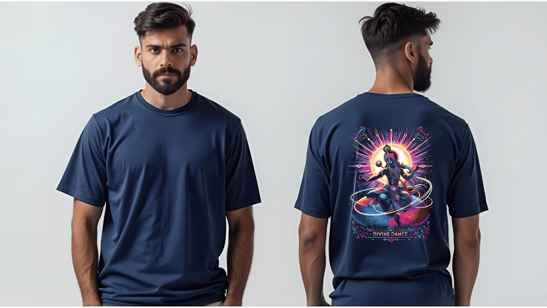 Divine Dance – Where Spirituality Meets Neon Vibes - BhaariGear 
