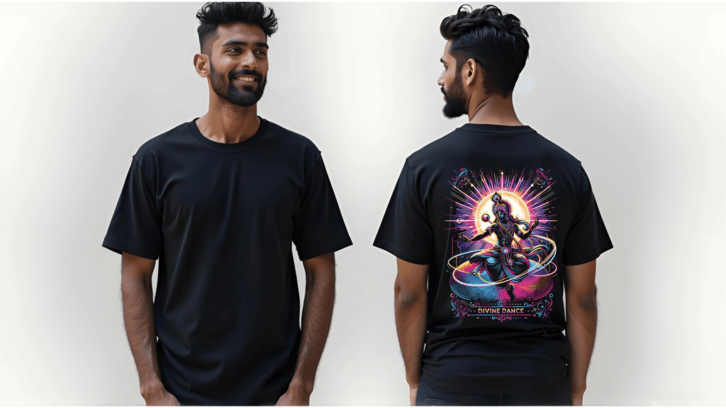 Divine Dance – Where Spirituality Meets Neon Vibes - BhaariGear 