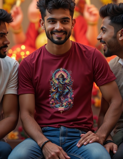 Cosmic Grace – Dancing Ganesha T-Shirt