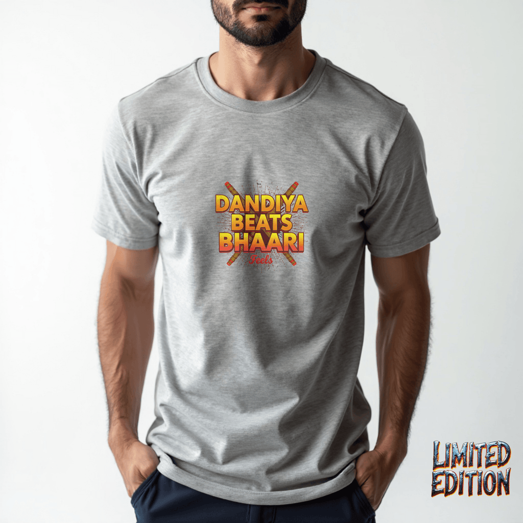 Dandiya Beats, Bhaari Feels – The Ultimate Festive Streetwear Tee - BhaariGear 
