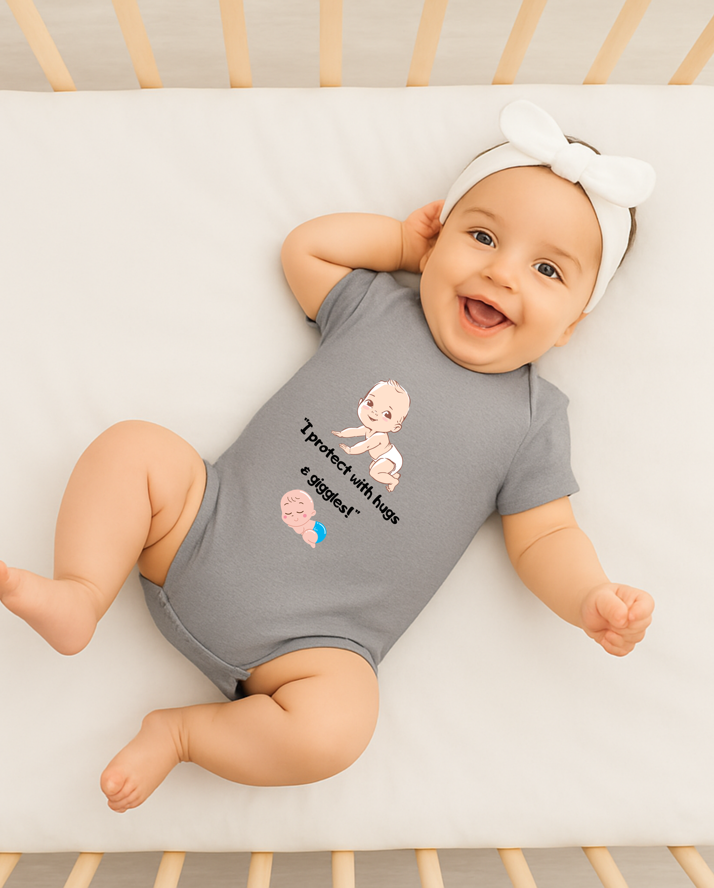 Adorable Baby Clipart Set – Crawling & Sleeping Infant Illustration