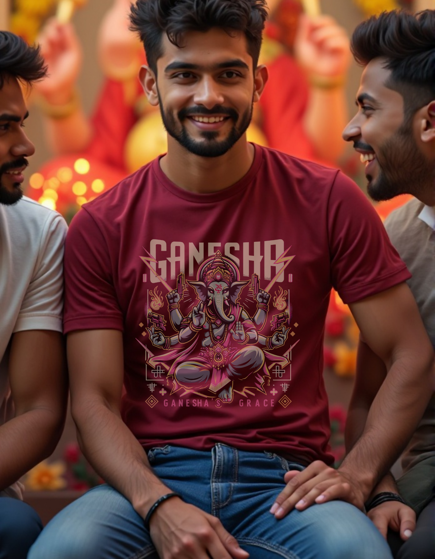 Ganesha’s Grace – Divine Rebel Edition T-Shirt