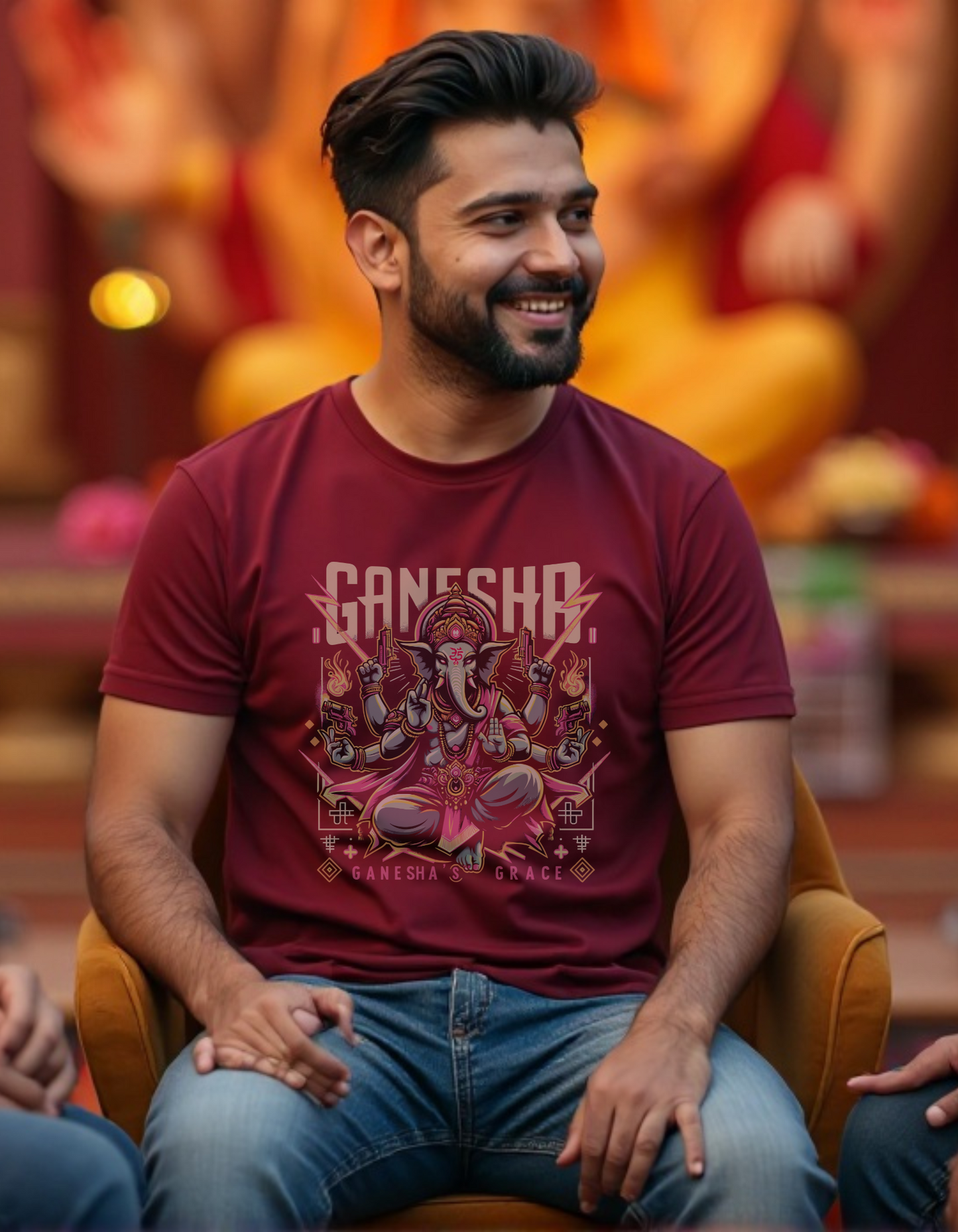 Ganesha’s Grace – Divine Rebel Edition T-Shirt
