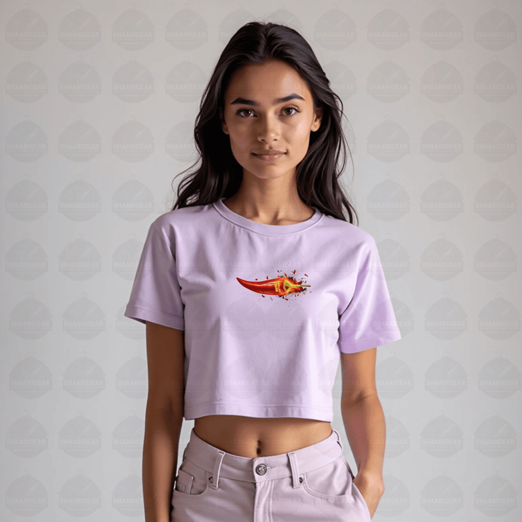 Hot Like Chilli Crop Top – Fiery Bold Streetwear - BhaariGear 