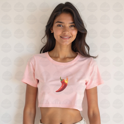 Hot Like Chilli Crop Top – Bold Style That Sets You on Fire