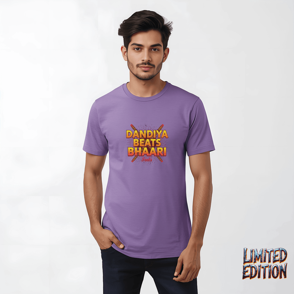 Dandiya Beats, Bhaari Feels – The Ultimate Festive Streetwear Tee - BhaariGear 