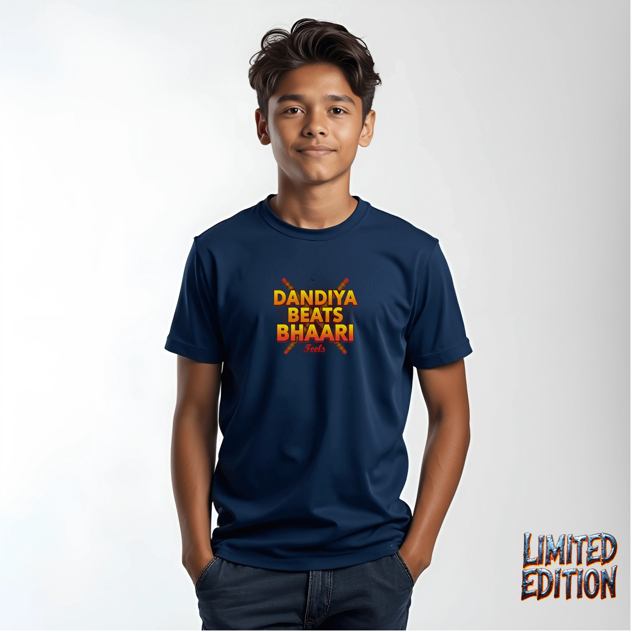 Dandiya Beats, Bhaari Feels – The Ultimate Festive Streetwear Tee - BhaariGear 