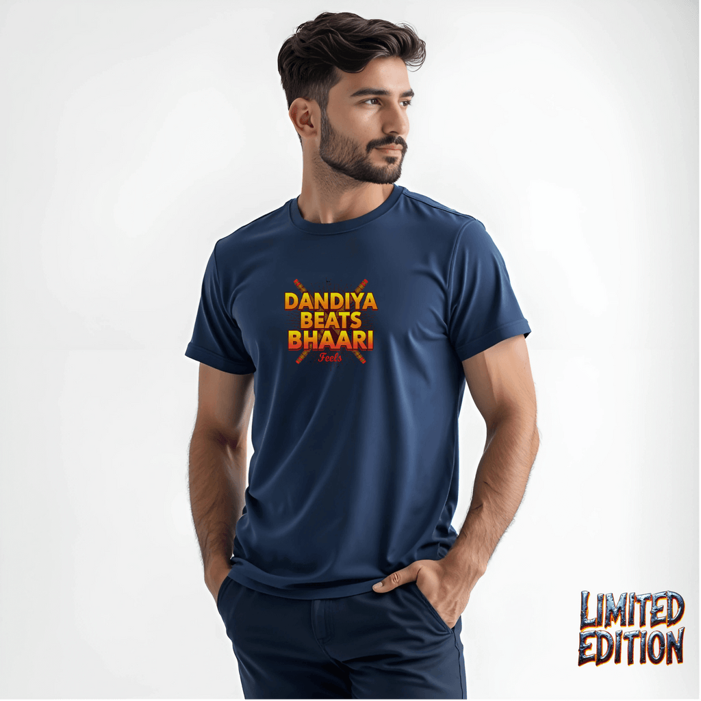 Dandiya Beats, Bhaari Feels – The Ultimate Festive Streetwear Tee - BhaariGear 