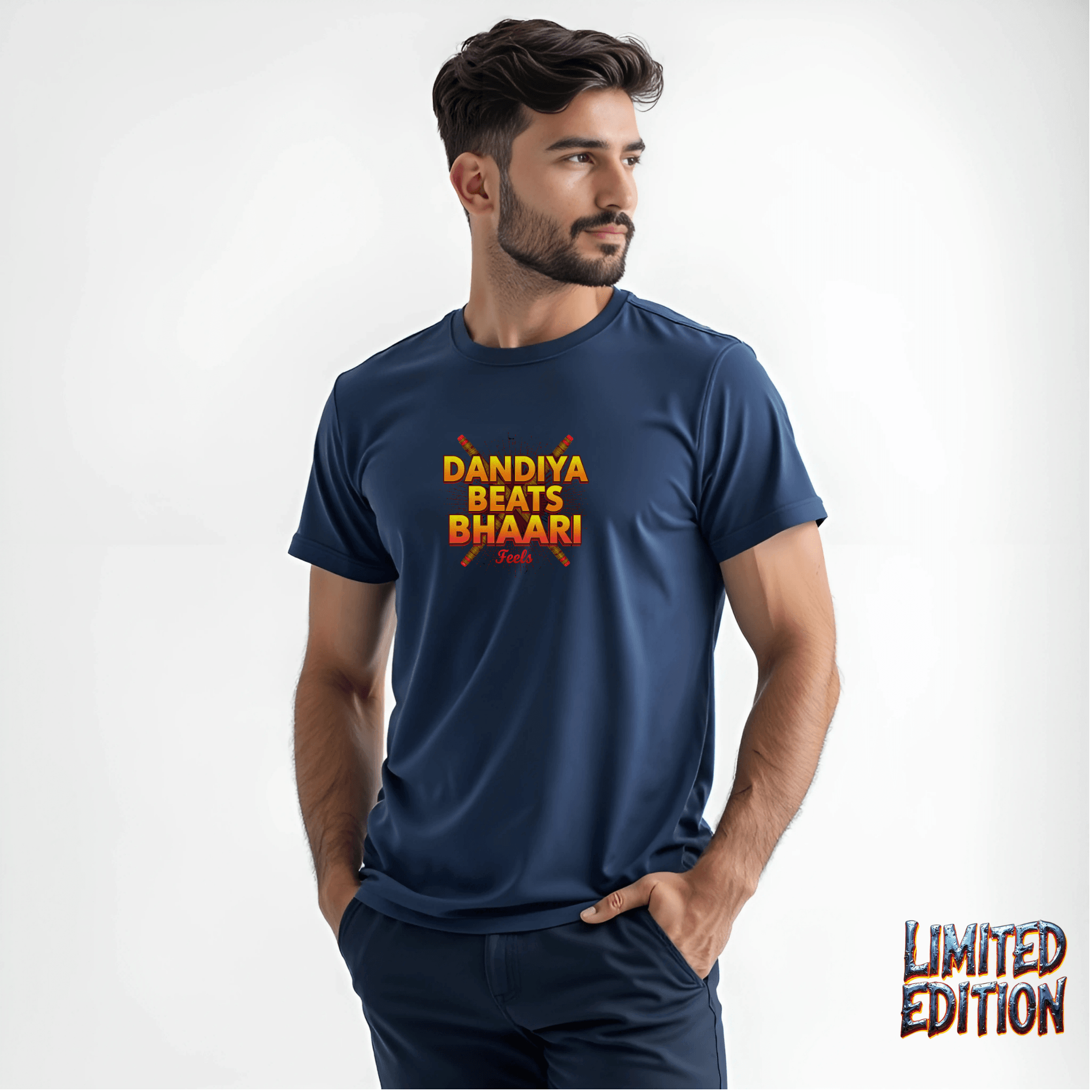 Dandiya Beats, Bhaari Feels – The Ultimate Festive Streetwear Tee - BhaariGear 