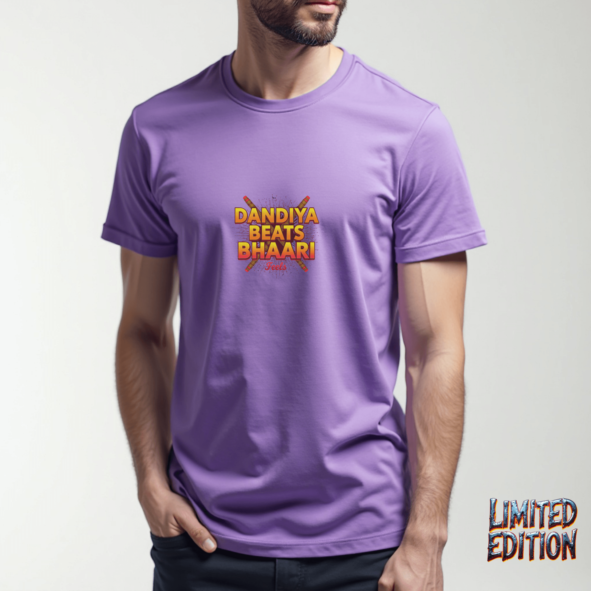 Dandiya Beats, Bhaari Feels – The Ultimate Festive Streetwear Tee - BhaariGear 
