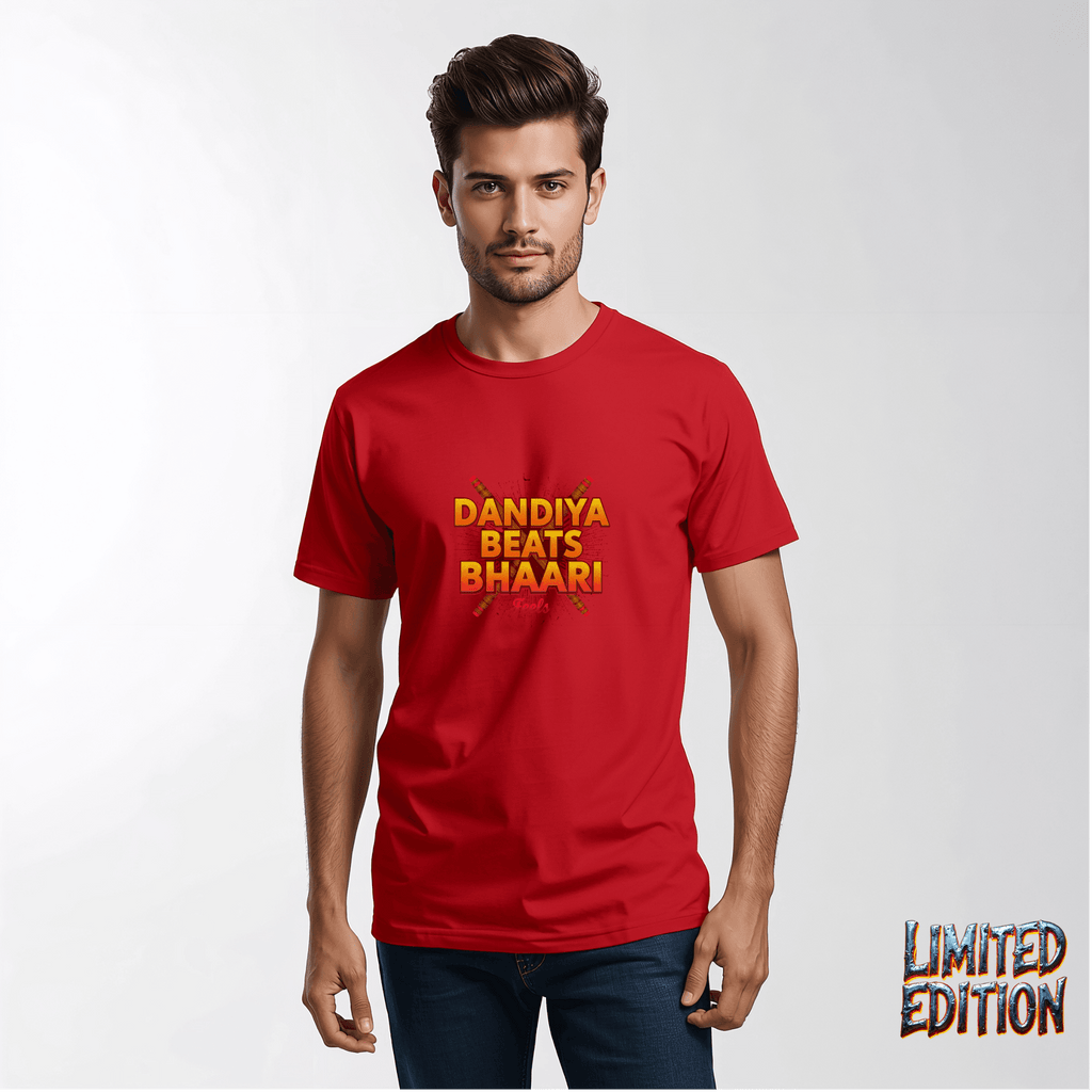 Dandiya Beats, Bhaari Feels – The Ultimate Festive Streetwear Tee - BhaariGear 