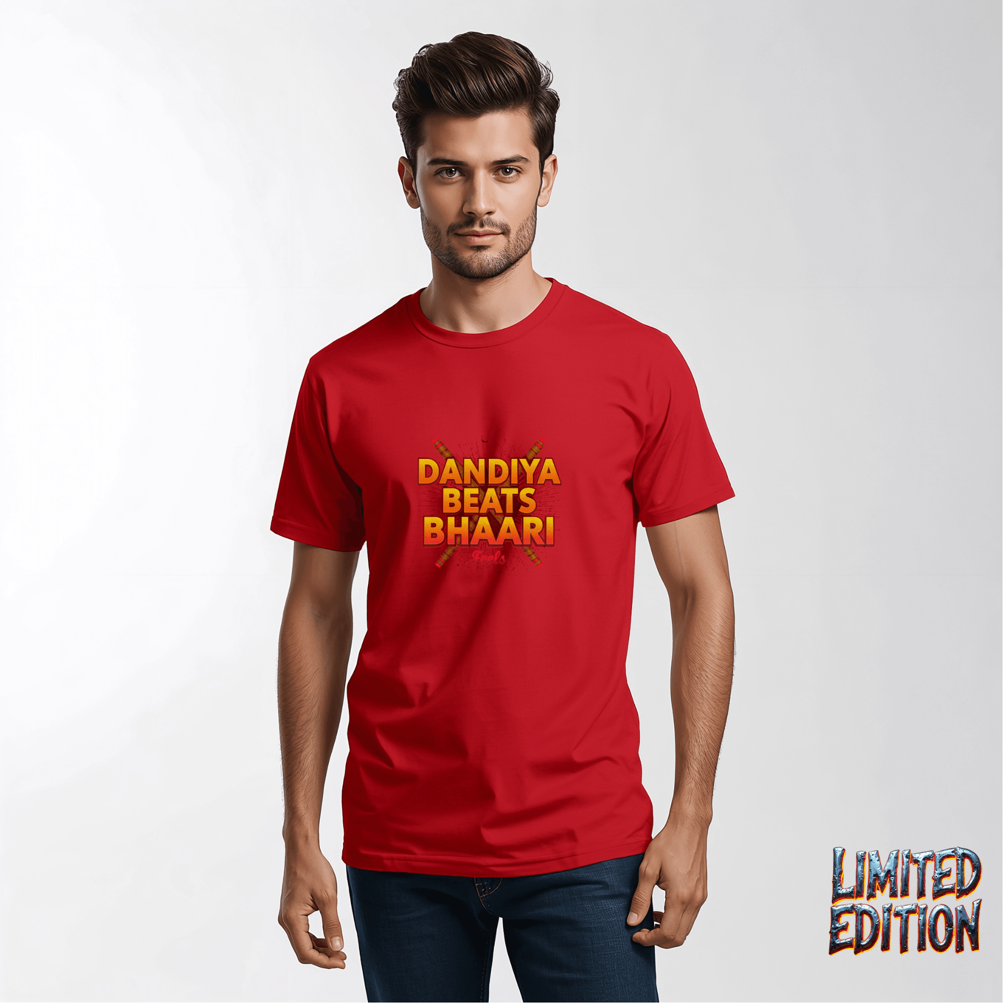 Dandiya Beats, Bhaari Feels – The Ultimate Festive Streetwear Tee - BhaariGear 