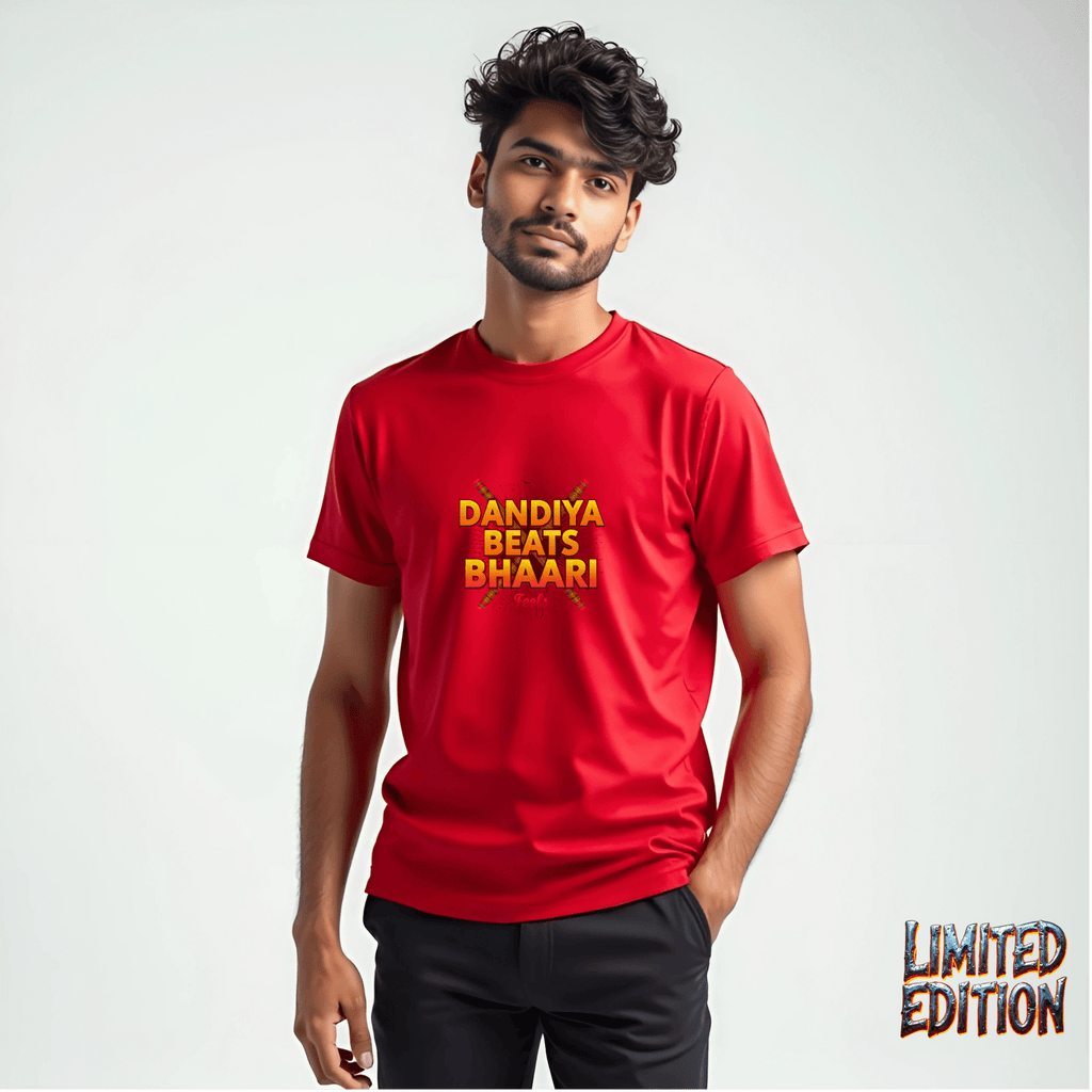 Dandiya Beats, Bhaari Feels – The Ultimate Festive Streetwear Tee - BhaariGear 
