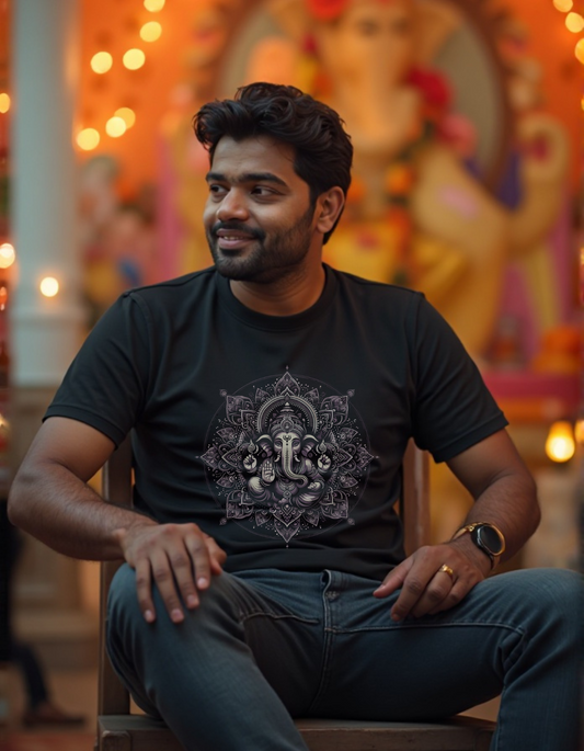 Sacred Mandala – Classic Ganesha T-Shirt