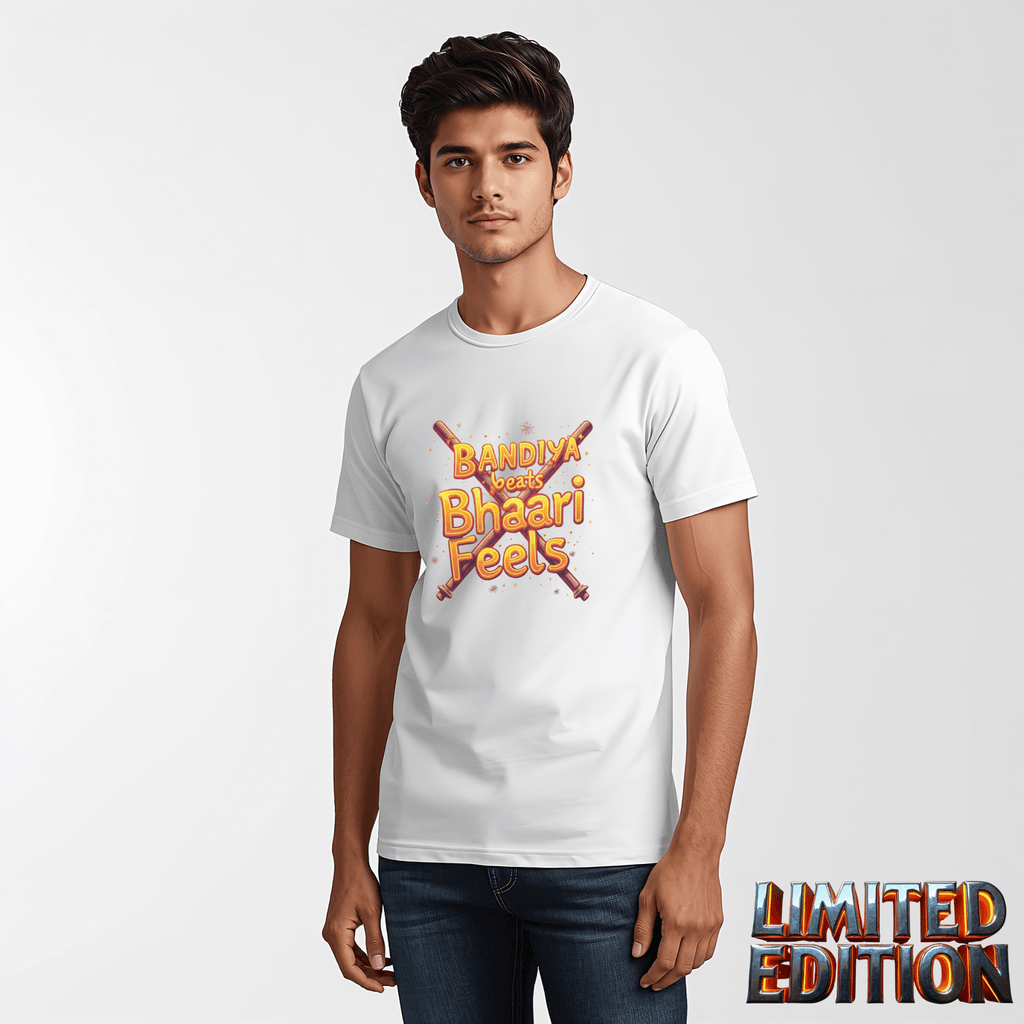 Dandiya Beats, Bhaari Feels – The Ultimate Festive Streetwear Tee - BhaariGear 
